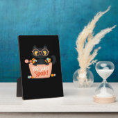 Niedlicher Schwarzer Katze Halloween Candy Too Swe Fotoplatte (Seite)