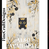 Niedlicher schwarzer Katzenkitt, der Peeking AQ7-D Seidenpapier