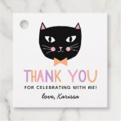 Niedlicher Schwarzer Katzenpasten Halloween Geburt Geschenkanhänger (Vorderseite)