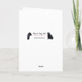 Niedlicher Schwarzer Lab Labrador Retriever Hund Karte (Rückseite)