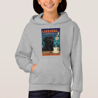 Niedlicher schwarzer Labrador Retriever Docht Kaff Hoodie