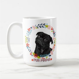 Niedlicher Schwarzer Mops - Mops Mama Kaffeetasse