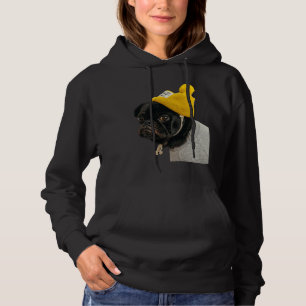 Niedlicher Schwarzer MOPS Sticker Klassischer T - Hoodie