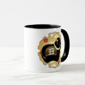 Niedlicher schwarzer Ochse, Chinesisches Neujahr d Tasse (VorderseiteRechts)