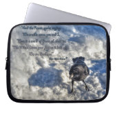 Niedlicher Schwarzer Rabe im Schnee-Foto Laptopschutzhülle (Vorderseite)