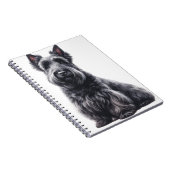 NIEDLICHER SCHWARZER SCOTTISH TERRIER HUND NOTIZBLOCK (Rechte Seite)