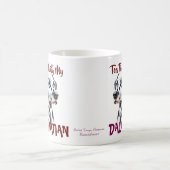 Niedlicher Schwarzer Tee & Dalmatiner PERSONALISIE Kaffeetasse (Mittel)