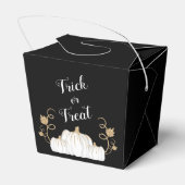 Niedlicher Schwarzer Trick oder Treat Pumpkin Hall Geschenkschachtel (Rückseite)