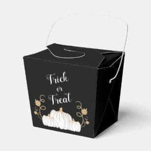 Niedlicher Schwarzer Trick oder Treat Pumpkin Hall Geschenkschachtel
