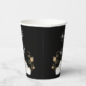 Niedlicher Schwarzer Trick oder Treat Pumpkin Hall Pappbecher (Rechts)