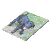 Niedlicher Schwarzer Welpe Notizblock (Rotiert)