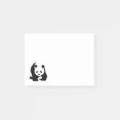 Niedlicher Schwarzweiss-Panda-Bär Post-it Klebezettel (Vorderseite)