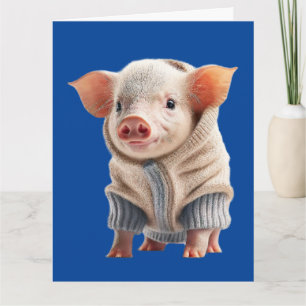NIEDLICHER SCHWEIN, DER EINE SCHWÄCHERE GEBURTSTAG KARTE