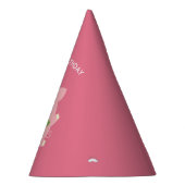 Niedlicher Schwein-Kindergeburtstag Partyhütchen (Rechts)