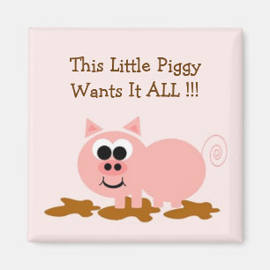 Niedlicher Schwein-Magnet Magnet