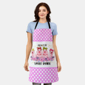 niedlicher Schweinebacon Schürze (Getragen)