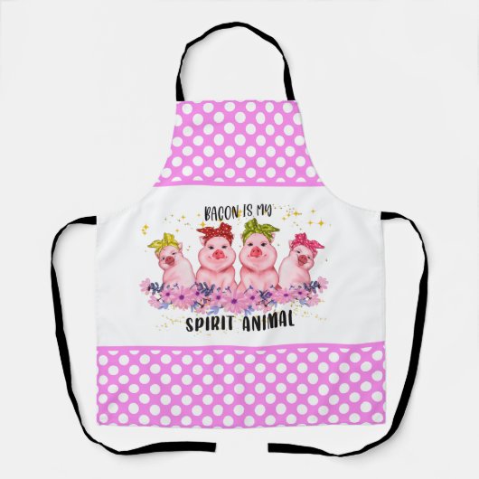 niedlicher Schweinebacon Schürze (Vorderseite)