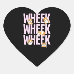 Niedlicher Schweinehalter Herz-Aufkleber