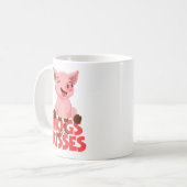 Niedlicher Schweinerpuppen Kaffeetasse (Vorderseite Links)