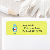 Niedlicher, schwerfälliger Roboter mit Herz (Insitu)