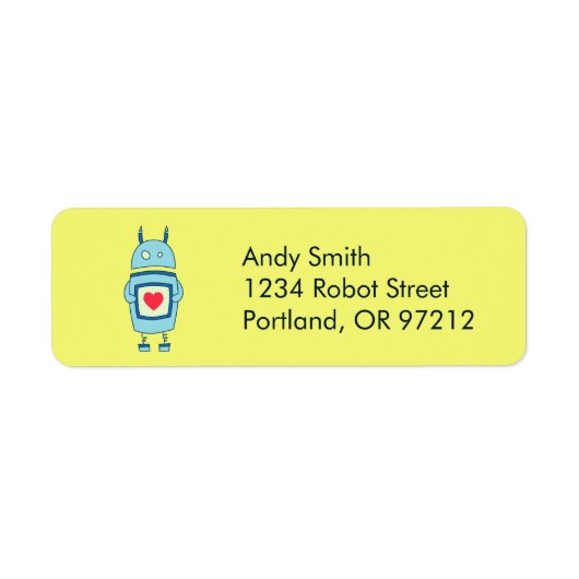 Niedlicher, schwerfälliger Roboter mit Herz (Vorne)