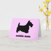 Niedlicher Scottie Karte (Gelbe Blume)
