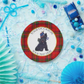 Niedlicher Scottie personifizieren Pappteller (Party)