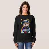Niedlicher Sea Otter Rucksack Baseball Cap LEARNIN Sweatshirt (Vorne ganz)