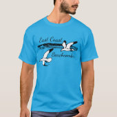 Niedlicher Seagull Beach East Coast Beachcomber im T-Shirt (Vorderseite)