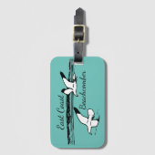 Niedlicher Seagull Beach EastCoast Beachcomber Gep Gepäckanhänger (Vorderseite Vertikal)