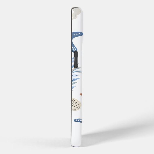 Niedlicher Seashell Starfish Personalisierter Name Case-Mate iPhone Hülle (Rückseite / Rechts)