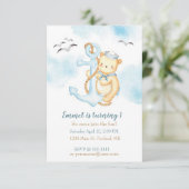 Niedlicher Seemann Geburtstagsfeier Einladung (Stehend Vorderseite)