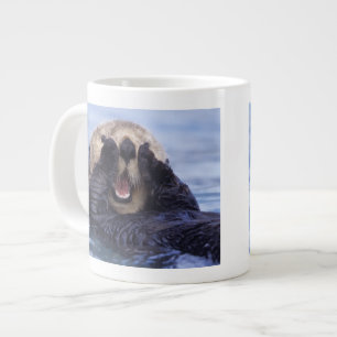 Niedlicher Seeotter   Alaska, USA Jumbo-Tasse