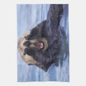Niedlicher Seeotter | Alaska, USA Küchentuch (Vertikal)