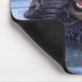 Niedlicher Seeotter | Alaska, USA Mousepad (Ecke)