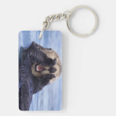 Niedlicher Seeotter | Alaska, USA Schlüsselanhänger (Rückseite)