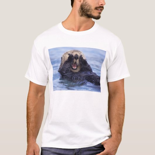 Niedlicher Seeotter | Alaska, USA T-Shirt (Vorderseite)