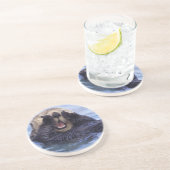 Niedlicher Seeotter | Alaska, USA Untersetzer (Seite)