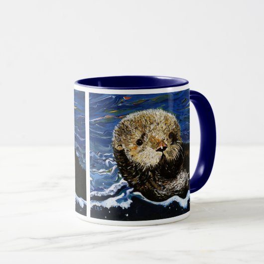 Niedlicher Seeotter Tasse (VorderseiteRechts)