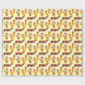 Niedlicher Seepferd Weihnachten Geschenkpapier (Flach)