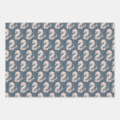 Niedlicher Seepferdchen Geschenkpapier Set (Vorderseite 3)