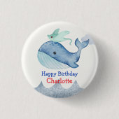 Niedlicher Seeteufel Button (Vorderseite)