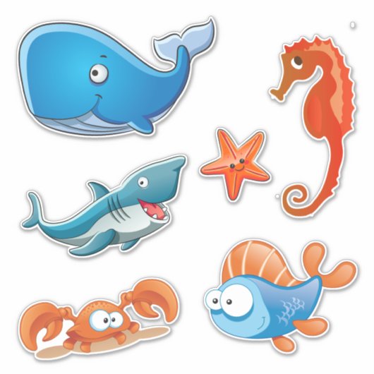 Niedlicher Seeverkehr Aufkleber (Vorderseite)