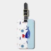 Niedlicher Seewal Gepäckanhänger (Vorderseite vertikal)