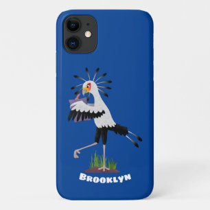 Niedlicher Sekretär Vogel schreibt Notizen Cartoon Case-Mate iPhone Hülle