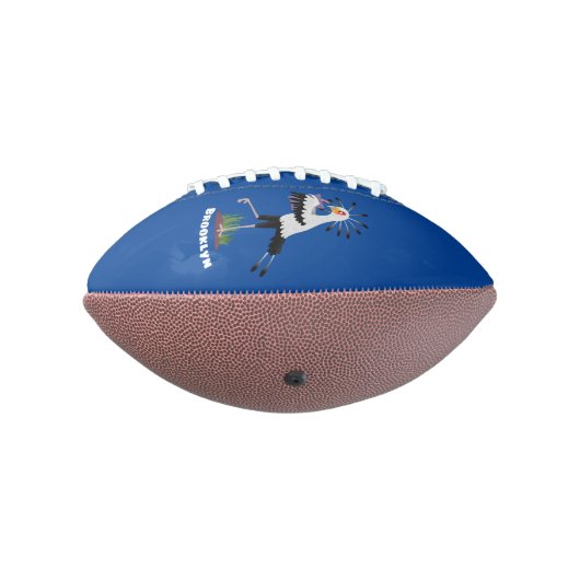 Niedlicher Sekretär Vogel schreibt Notizen Cartoon Football (Gedreht 270)