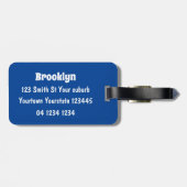 Niedlicher Sekretär Vogel schreibt Notizen Cartoon Gepäckanhänger (Rückseite horizontal)