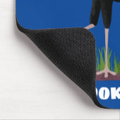 Niedlicher Sekretär Vogel schreibt Notizen Cartoon Mousepad (Ecke)