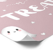 Niedlicher, seltsamer Halloween-Trick Poster (Ecke)