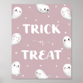 Niedlicher, seltsamer Halloween-Trick Poster (Vorne)